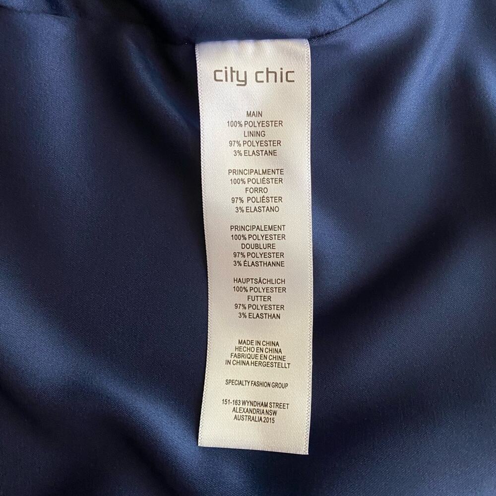 CIty Chic Hidden Treasure Maxi Dress in Navy, Size 14 - Picture 10 of 12